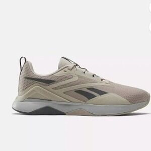 Reebok‎ Mens Nanoflex TR 2 Cross Training Athletic Shoes Ash Gray Size 8 NEW